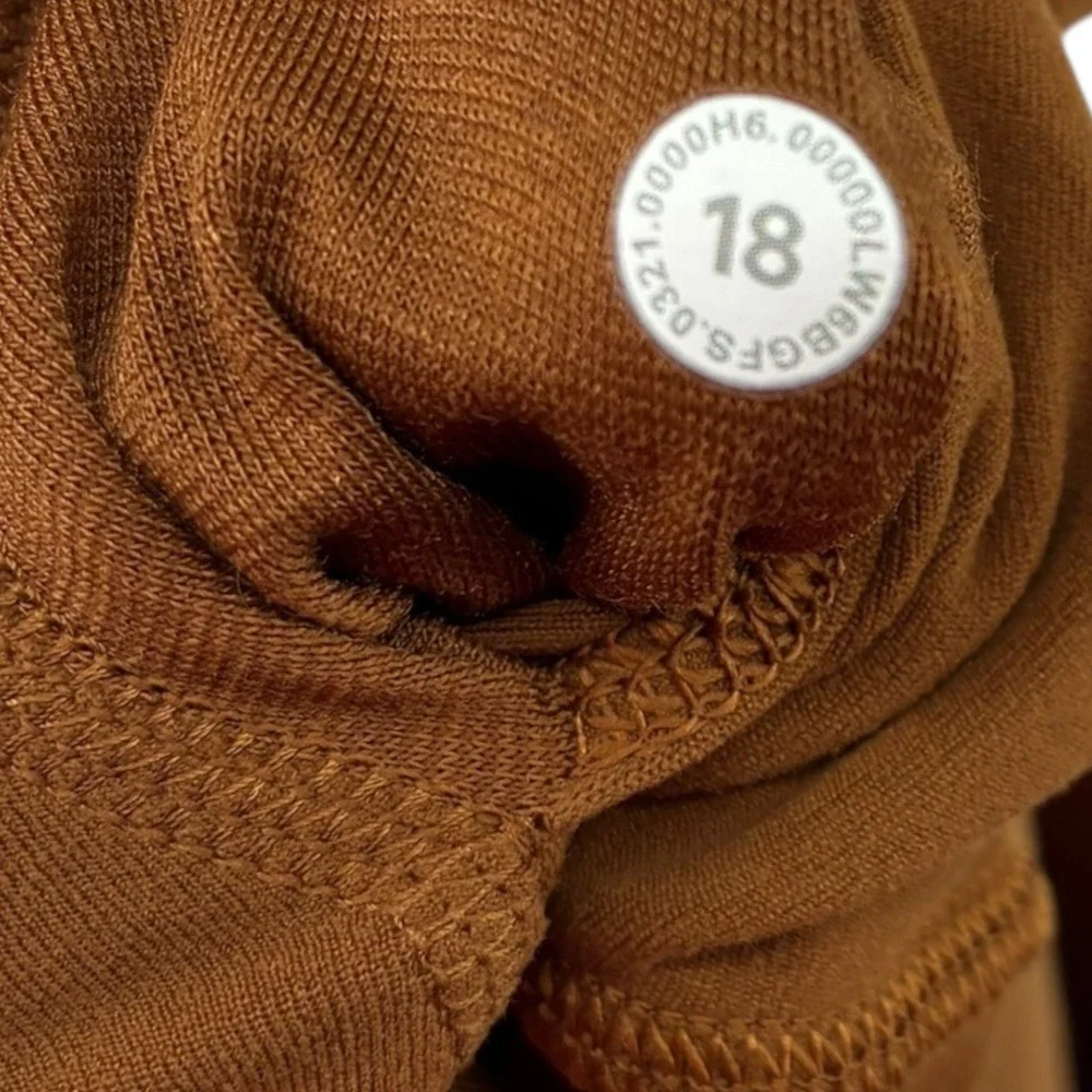 Lululemon Align High-Rise Crop 21 Copper‎ Brown Leggings Size 18 EUC